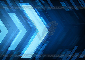 Abstract technology arrows - vector image