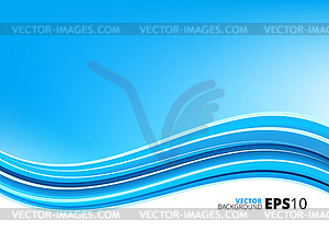 Blue and white waves package background - vector clipart