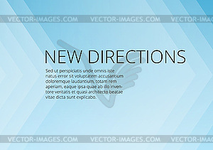 Abstract blue arrows background with copyspace - vector image