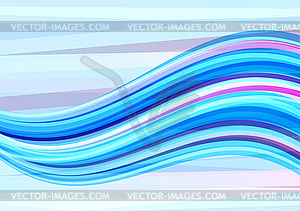 Abstract blue and violet waves - vector image