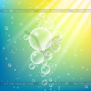 Sea bubbles - vector image