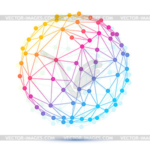 Lattice abstract geometry - vector clipart