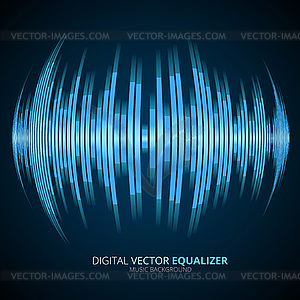 Graphic Equalizer Display - vector image