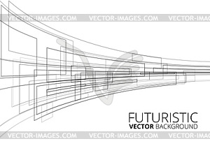 White Futuristic - vector image