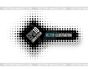 Halftone Banner - vector EPS clipart