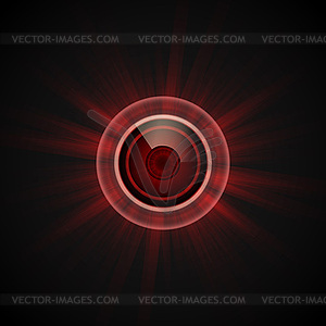 Infernal eye: - vector clip art