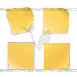 Stick notes - vector clipart