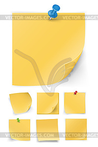 Sticky notes - vector image