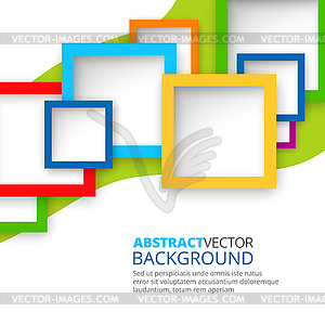 Abstract Squares Background - vector image