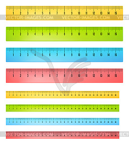 Rulers in centimeters - vector clip art