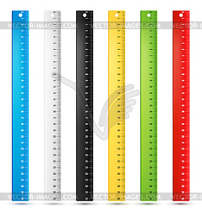 Rulers in centimeters - vector clipart