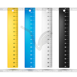 Rulers in centimeters - vector image