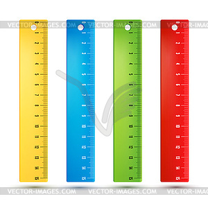 Rulers in centimeters - vector image