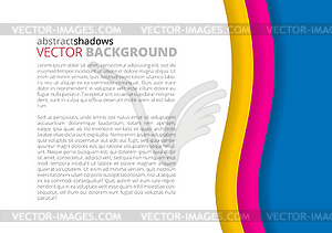 White and rainbow elegant business background - vector EPS clipart