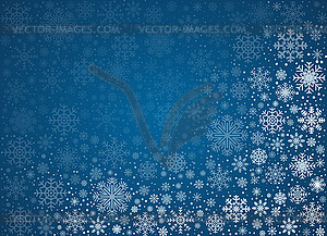 Frosty snowflakes background - vector clipart