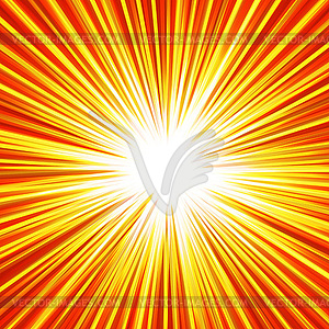 Abstract background of red star burst - vector image