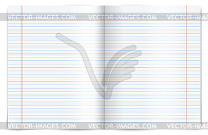 Exercise book - vector image