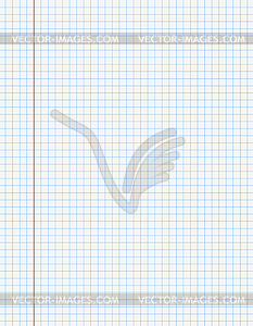 Рабочая тетрадь бумаги страницы с линиями - рисунок в векторном формате