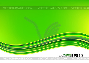 Green and white waves package background - royalty-free vector image