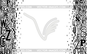 Alphabet Background - vector clip art