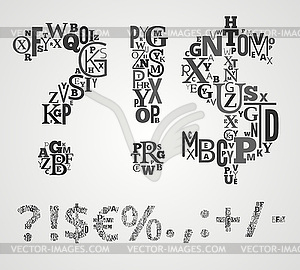Alphabet Symbols Set - vector image