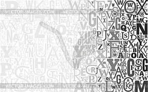 Alphabet Background - vector clip art