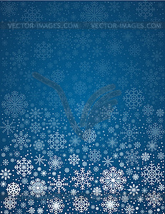 Frosty snowflakes background - vector clipart