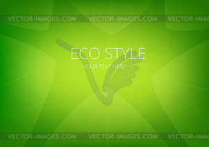 Abstract green eco arrows background - vector image