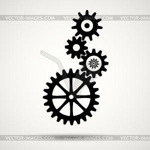 Gear icon - vector clipart / vector image