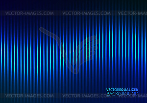 Blue Music Equalizer - vector image