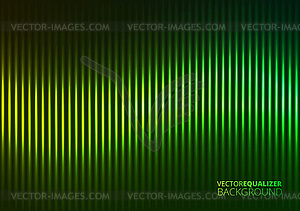 Green Music Equalizer - vector clipart