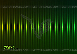 Green Music Equalizer - vector image