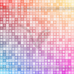 Abstract square pixel mosaic background - vector image