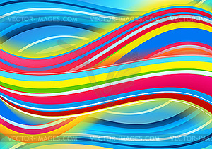 Colored waves background - vector image