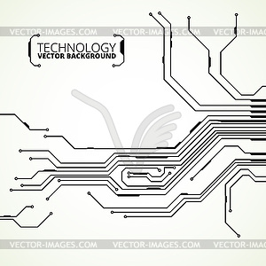 Circuit board background texture - vector image