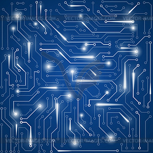 Circuit board background - vector image