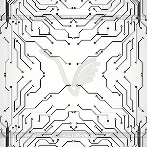 Circuit board background texture - vector clipart