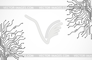 Circuit board background texture - vector clipart