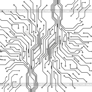 Abstract background of digital technologies - vector clipart