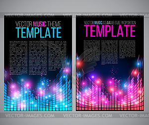 Music tepmplate - vector clipart / vector image