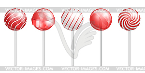 Красные конфеты - изображение векторного клипарта