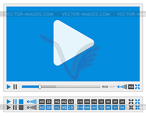 Video player - vector image