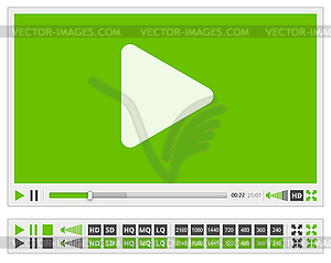 Video player - vector image