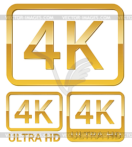 Ультра ICON HD 4K - векторный клипарт Royalty-Free