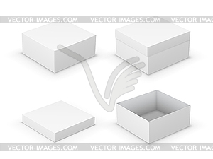 Open boxes - vector clip art