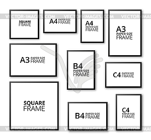 Frames set - vector image