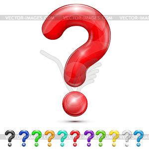 Question mark - vector clipart