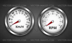 Gauges - stock vector clipart