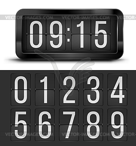 Clock table - vector clipart