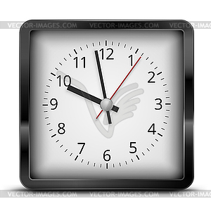 Square clock - vector image